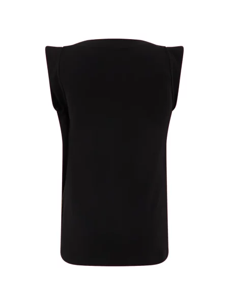 Top Alberta Ferretti drapat negru