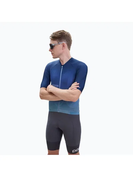 Тениска Poc с принт с градиентным принтом синьо