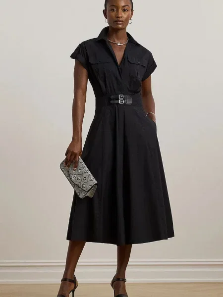 Obleka Lauren Ralph Lauren črna