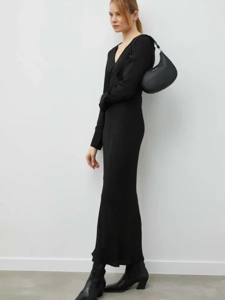 Birgitte Herskind rochie maxi drept negru