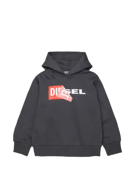 Bluza z kapturem dziecięca Diesel szara