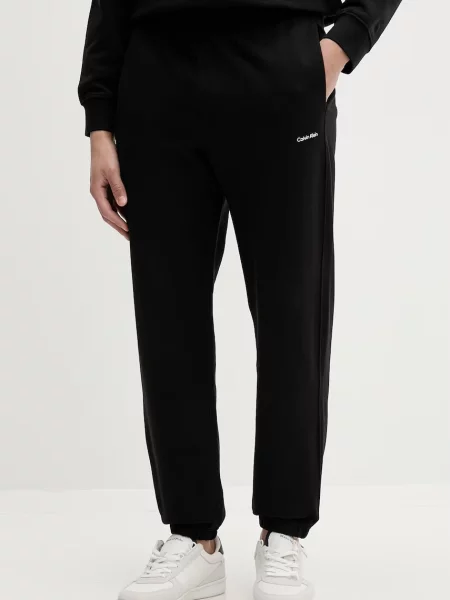 Calvin Klein donji dio trenirke za muškarce od pamuka crna