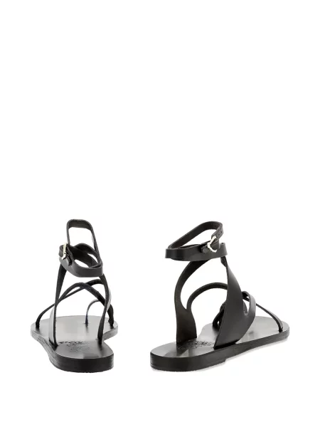 Кожени сандали Ancient Greek Sandals без ток черно