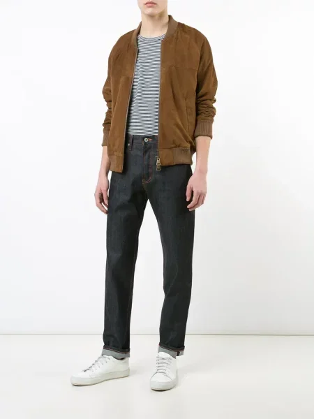 Blugi conici Naked And Famous albastru