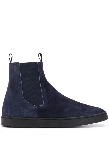 Botine Officine Creative din piele de căprioară albastru