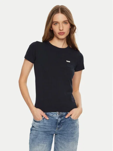 Tričko Guess Jeans modrá