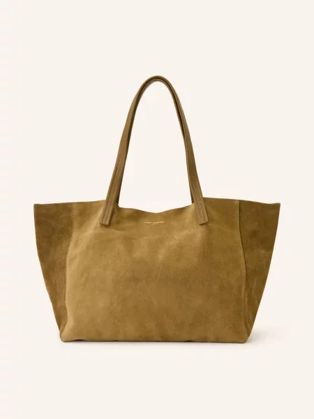 Kurt Geiger London torebka shopper zamszowa VIOLET fioletowa