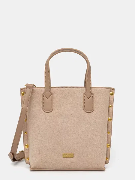 Morgan geantă pentru femei cu imitație de piele întoarsă bej