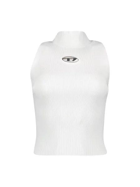 Top Diesel żakardowy biały