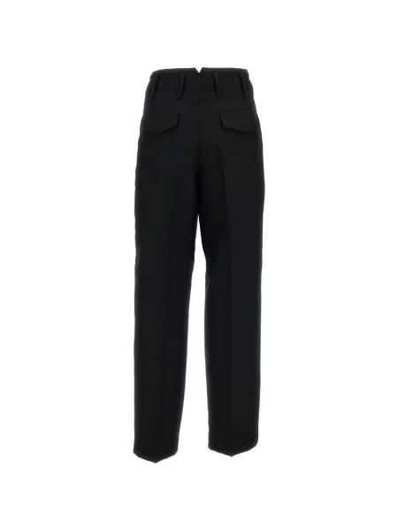 Pantaloni Ami Paris de lână negru