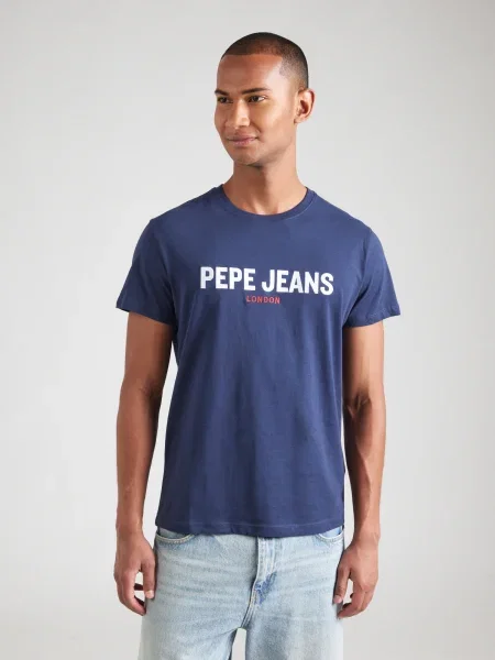 Pepe Jeans Majica temno modra / rdeča bela
