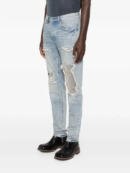 Džíny Purple Brand s flitry modré