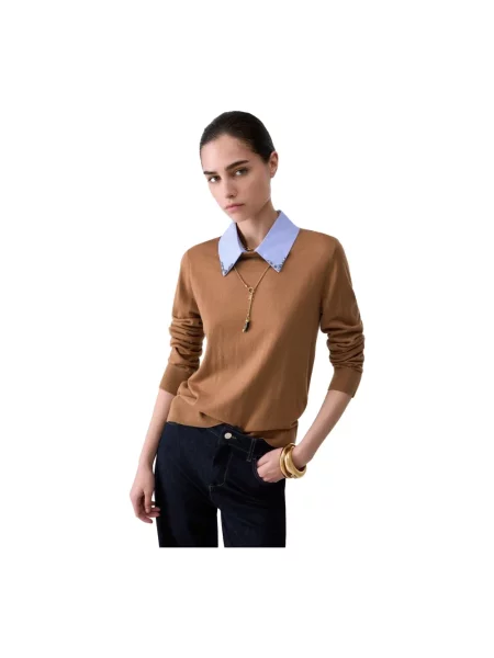 Sweter Liu Jo wełniany beżowy