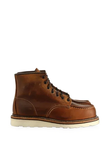 Botine Red Wing Shoes cu șireturi din dantelă clasici roșu