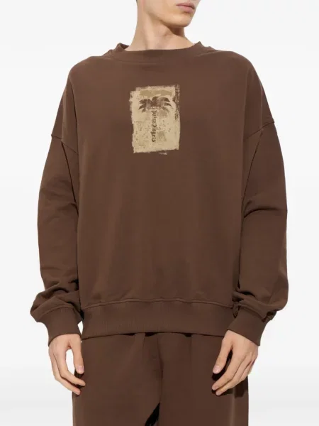 Pulover Palm Angels cu imagine maro