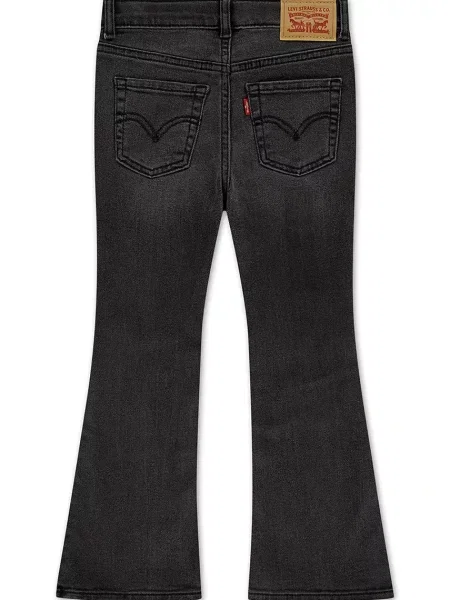 Levi's дънки flare за деца HIGH RISE FLARE JEAN черно