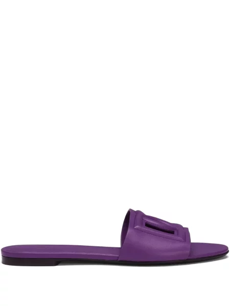 Sandale Dolce & Gabbana din piele violet