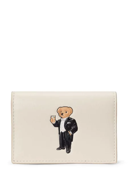 Polo Ralph Lauren portofel pentru femei din piele bej