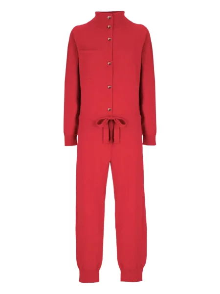 Dzianinowy kombinezon Laneus czerwony