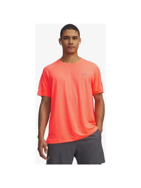 Koszulka Under Armour Velociti REFLCT krótki rękaw pastelowy S pomarańczowy