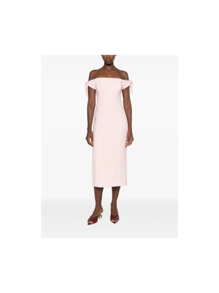 Sukienka maxi Carolina Herrera różowa