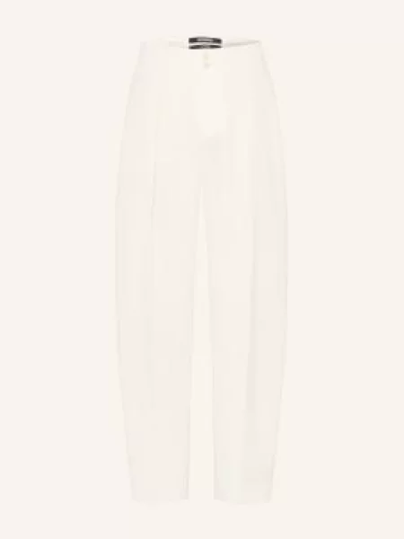 Jacquemus Kalhoty Le Pantalon Moisson Regular Fit bílá