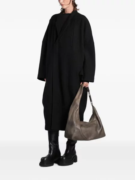 Gulerat palton Rick Owens negru