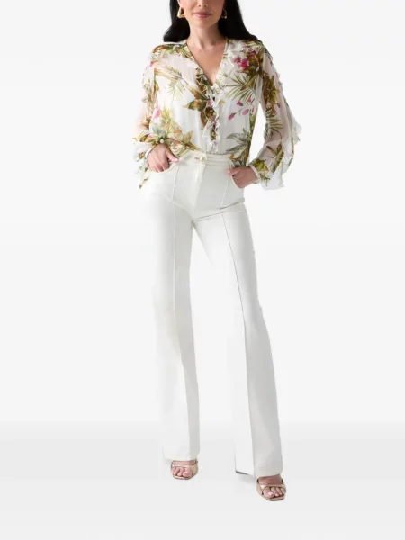 Bluză Guess cu model floral cu imagine alb
