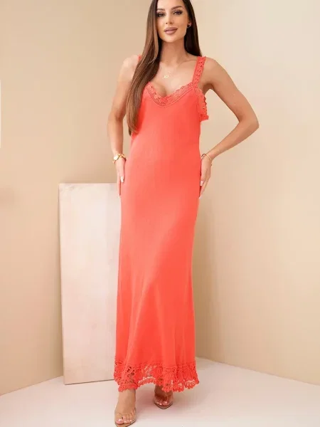 Rochie maxi Kesi Włoski din dantelă