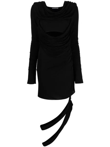 Rochie Andreadamo drapată de costum negru