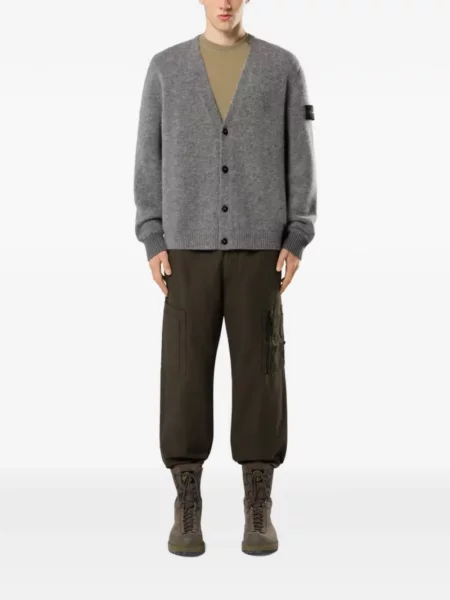 Kardigan dziecięcy Stone Island szary