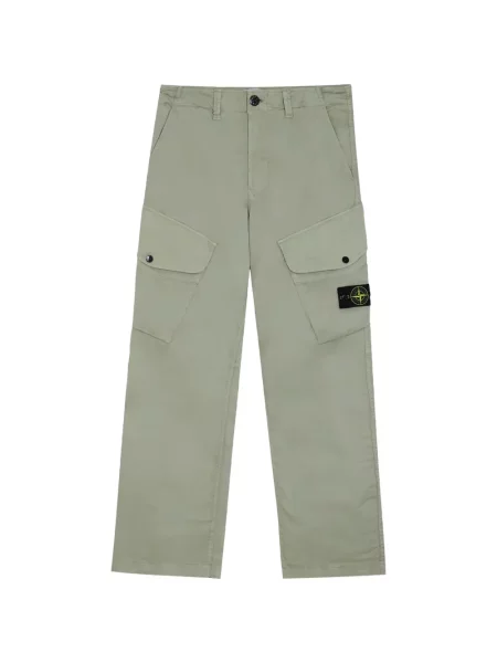 Pantaloni cargo Stone Island cu strasuri verde