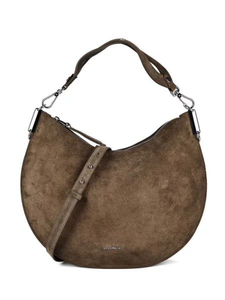 Táska Coccinelle QKG Coccinellesunup Suede E1 QKG 13 01 01 Khaki zöld