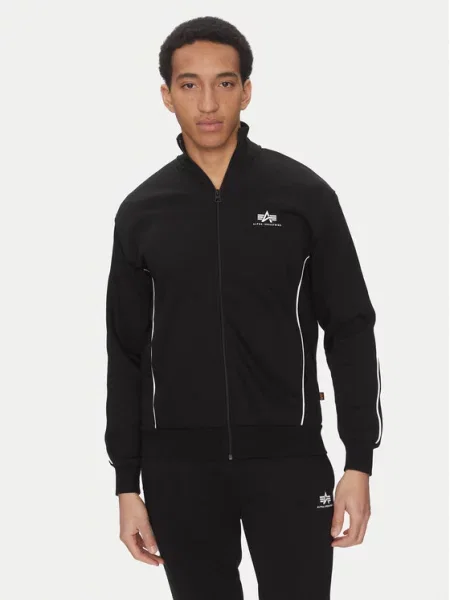 Маленький свитшот Alpha Industries черный