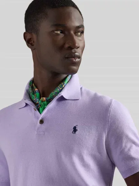Polo Ralph Lauren Koszulki Mężczyzna L Polo fioletowy