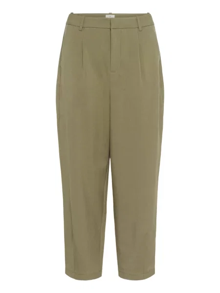 Kaffe Pantaloni cutați Merle stuf verde