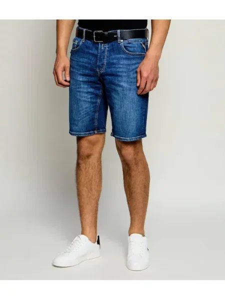 Replay De blugi pantaloni scurți GROVER | Straight fit albastru