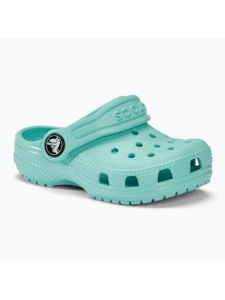Детски джапанки Crocs Classic Clog Toddler clean water синьо
