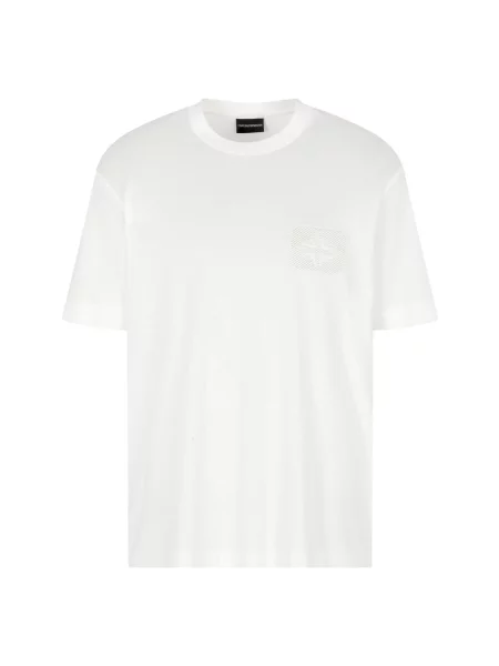 Koszulka polo Emporio Armani biała