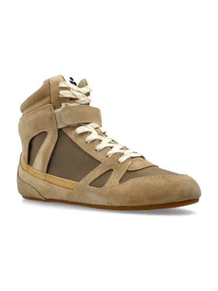 Sneakersy Isabel Marant skórzane beżowe