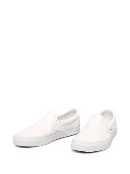 Sneakerși Vans slip-on cu autograf alb