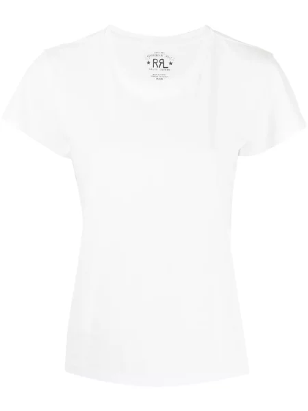 Tricou Ralph Lauren Rrl cu broderie alb
