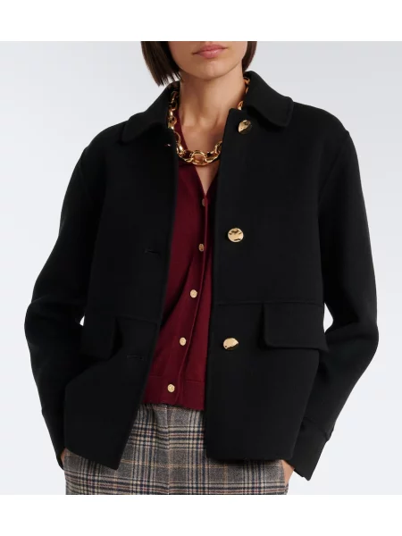 Geacă 's Max Mara de lână negru