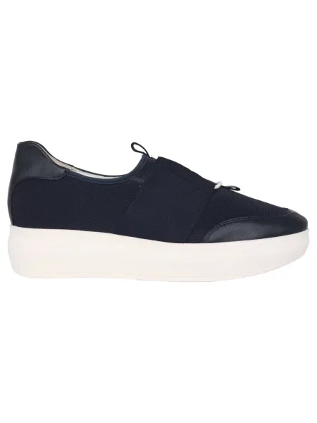 Sneakersy Högl skórzane niebieskie