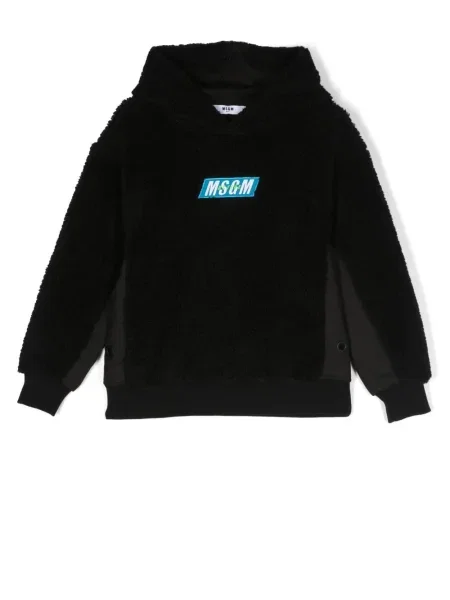 Bluza z kapturem dziecięca Msgm czarna