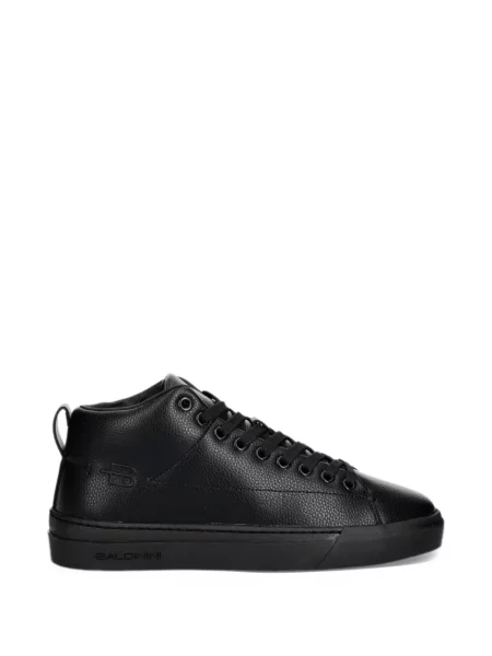 Δερμάτινα sneakers Baldinini μαύρο