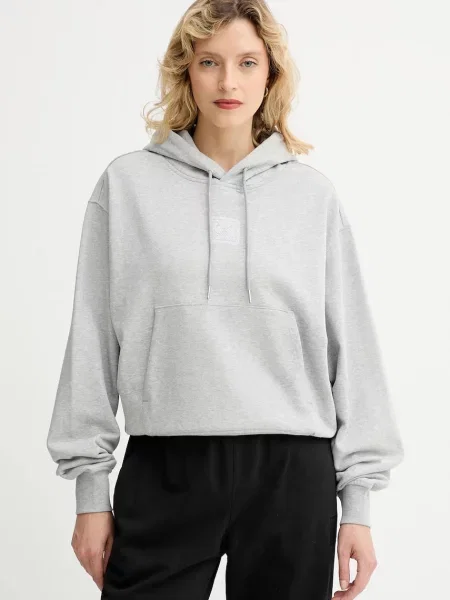 Calvin Klein bluza z kapturem gładka szary