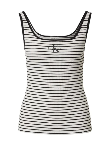 Calvin Klein Jeans Top črna bela