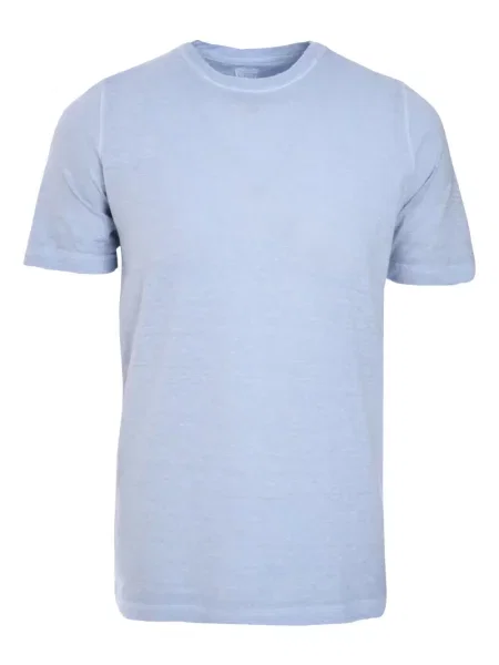 Tricou 120% Lino cu decolteu rotund albastru