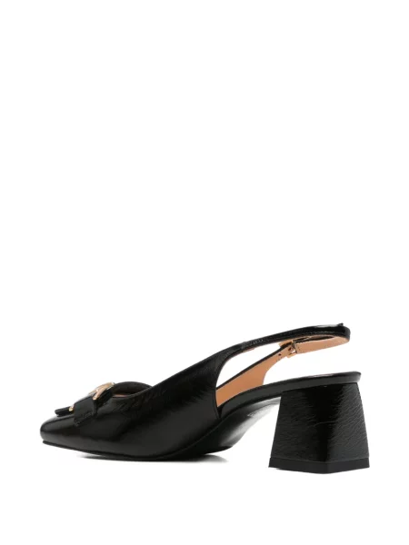 Pantofi cu toc Sergio Moretti Firenze cu cataramă slingback negru